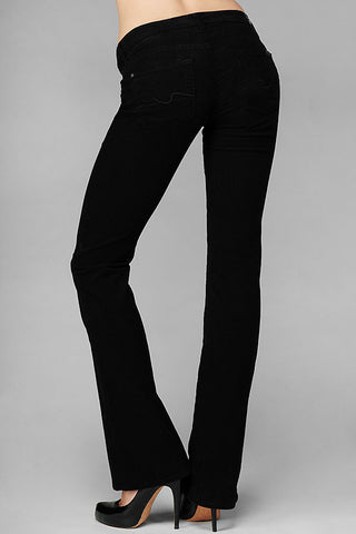 7 For All Mankind Kimmie Bootcut Cord in Black