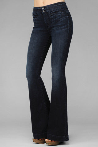 7 For All Mankind Front Welt Flare in Mountain Rain