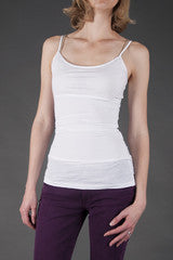 Yummie Long Strappy Tank in White